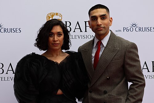 Mawaan Rizwan & Emily Lloyd-Saini at the TV BAFTA red carpet, May 26