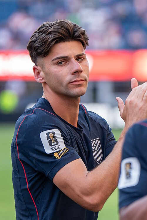 Max Arfsten during Belgium v United States at the 2026 FIFA World Cup