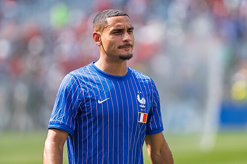 Maxence Lacroix during France v Morocco at the 2026 FIFA World Cup