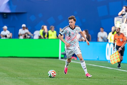 Maxim De Cuyper during Belgium v United States at the 2026 FIFA World Cup