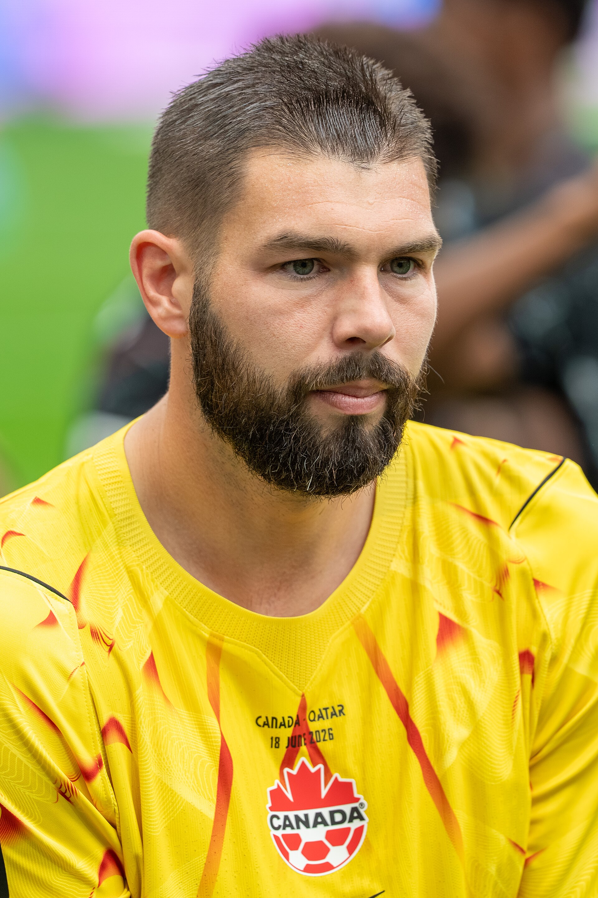 Maxime Crepeau during Canada v Qatar on 18 June 2026 at the 2026 FIFA World Cup