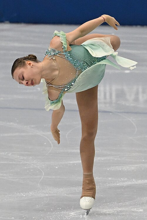 MILAN, ITALY - 17 FEBRUARY 2026: Meda Variakojytė of Lithuania compete during the Figure Skating Women Single Skating Short Program at the Olympic Winter Games Milano Cortina 2026  Milano Ice Skating Arena on February 17, 2026 in Milan, Italy