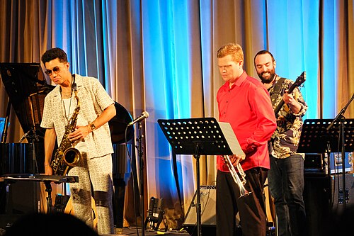 Mehmet Ali Sanlıkol Quintet at Istanbul Jazz Festival: Mehmet Ali Sanlıkol, Mark Tipton, Edmar Colón, James Heazleewood-Dale, Giorgos Lernis