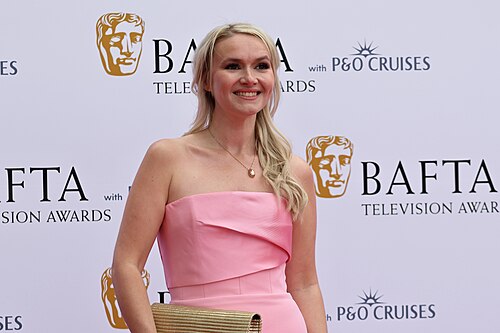 Melissa Suffield at the TV BAFTAs red carpet, May 26