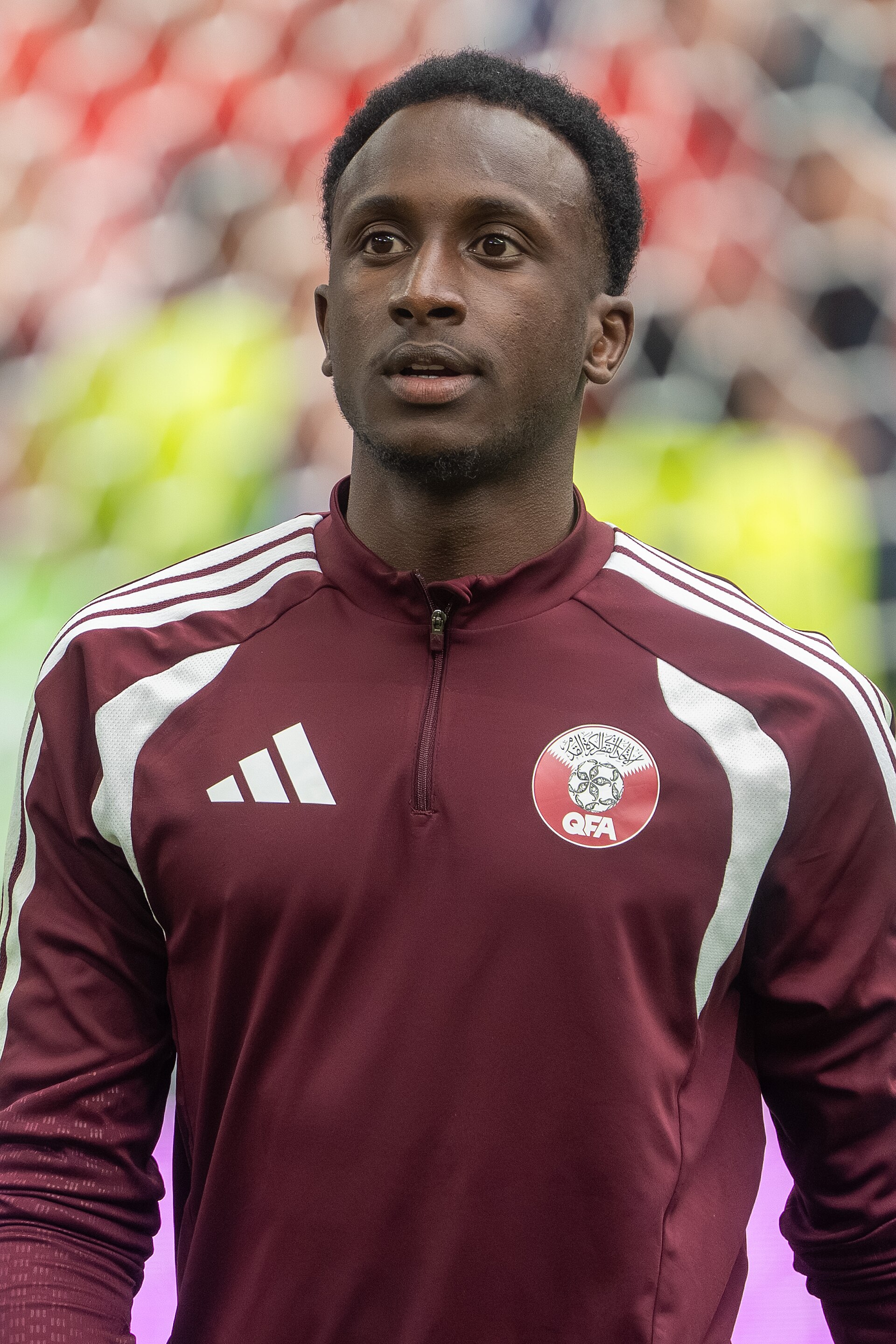 Meshaal Barsham during Canada v Qatar on 18 June 2026 at the 2026 FIFA World Cup