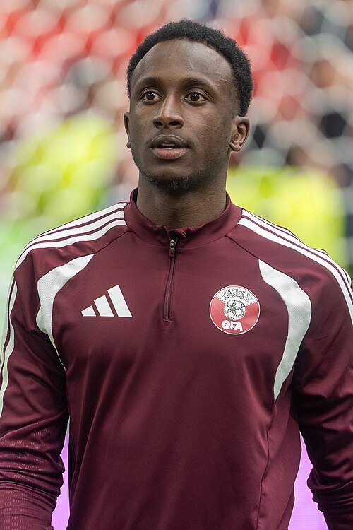 Meshaal Barsham during Canada v Qatar on 18 June 2026 at the 2026 FIFA World Cup