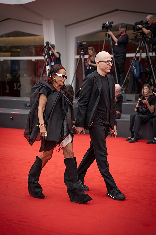 Michéle Lamy at the premiere for DAU at Venice Film Festival 2026.