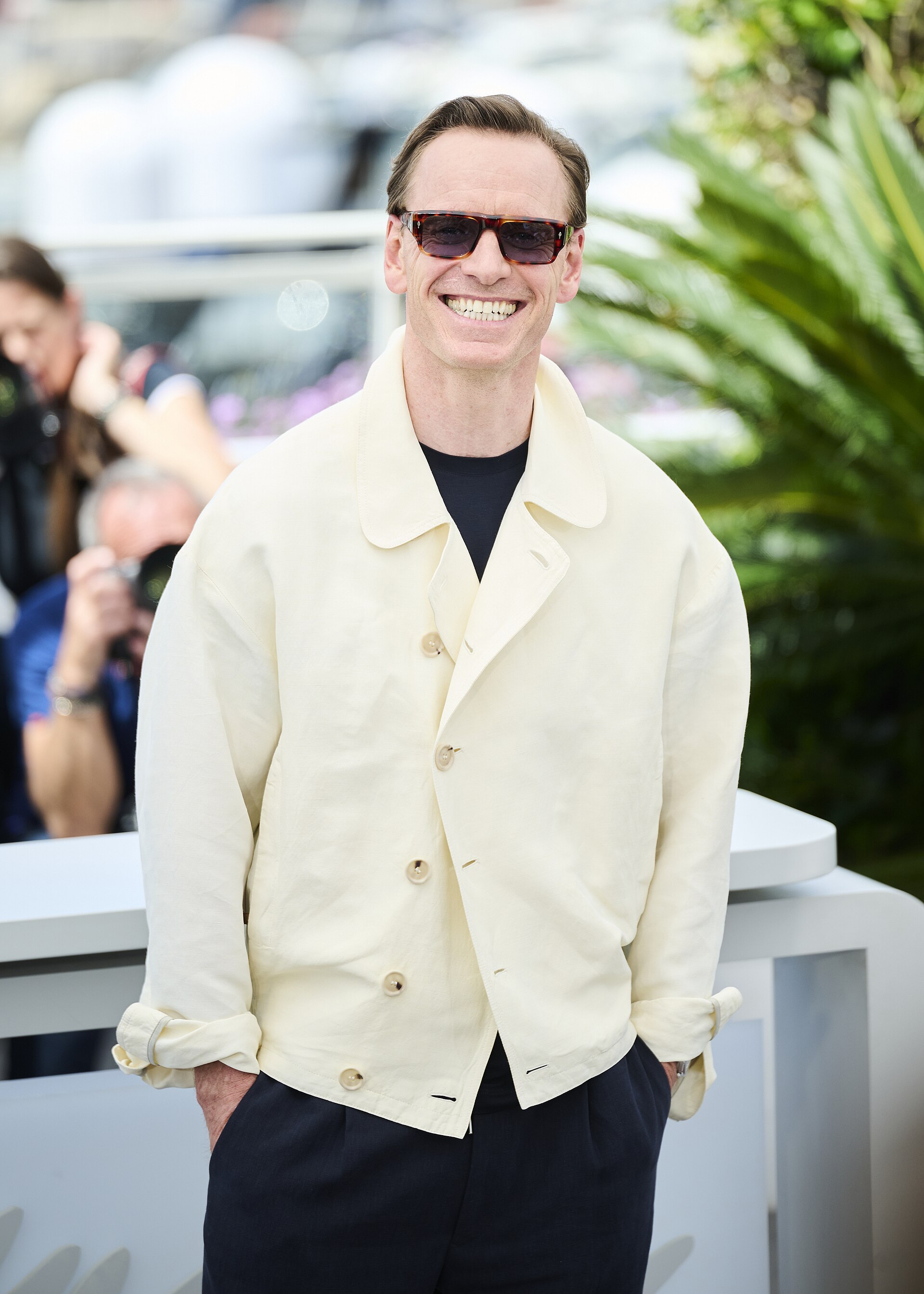 Michael Fassbender poses during a photocall of the film "Hope" at the 79th edition of the Cannes Film Festival in Cannes, southern France on May 18, 2026