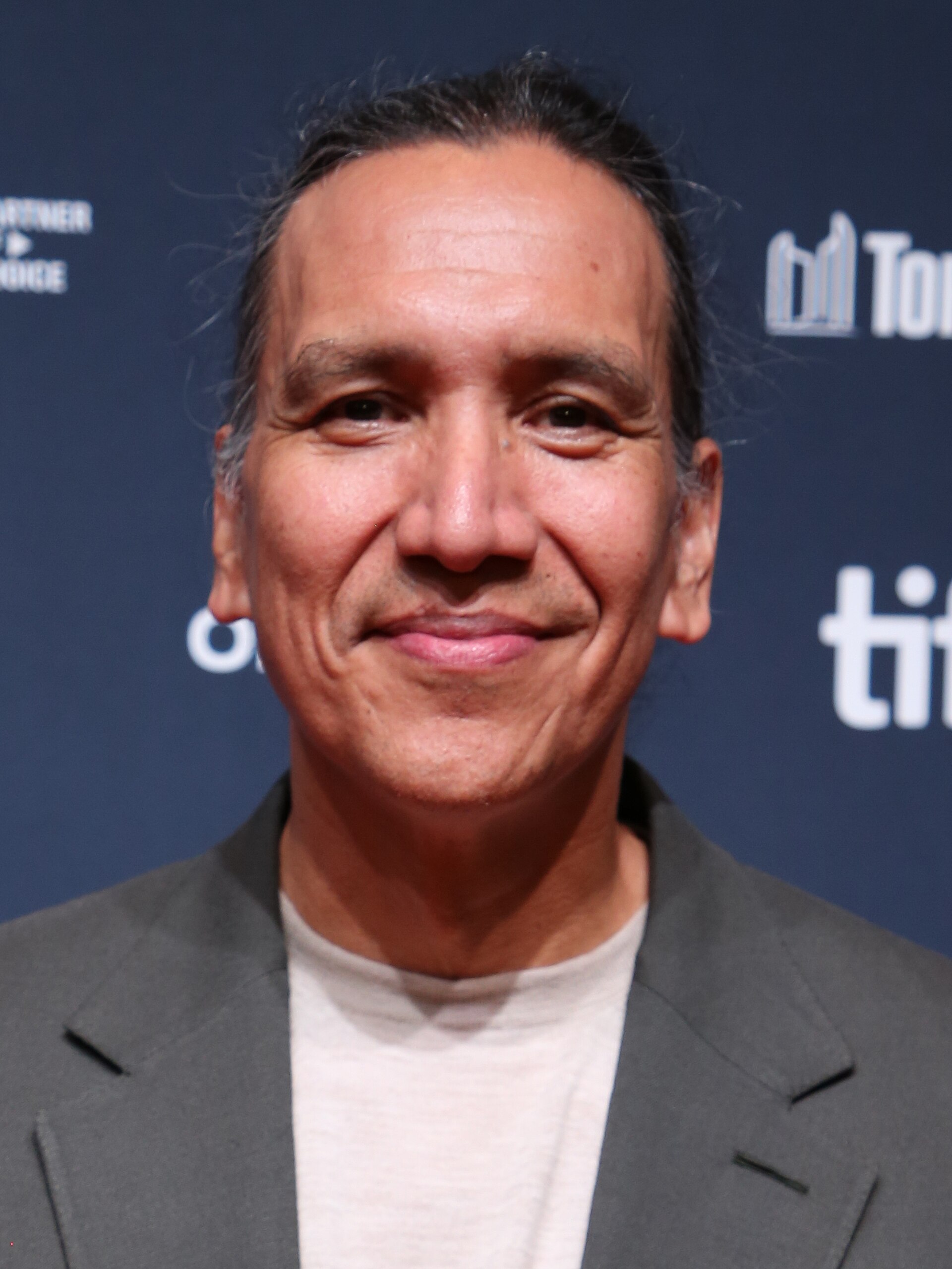 Michael Greyeyes, actor, at the 2024 Toronto International Film Festival (TIFF) for the movie 40 Acres.