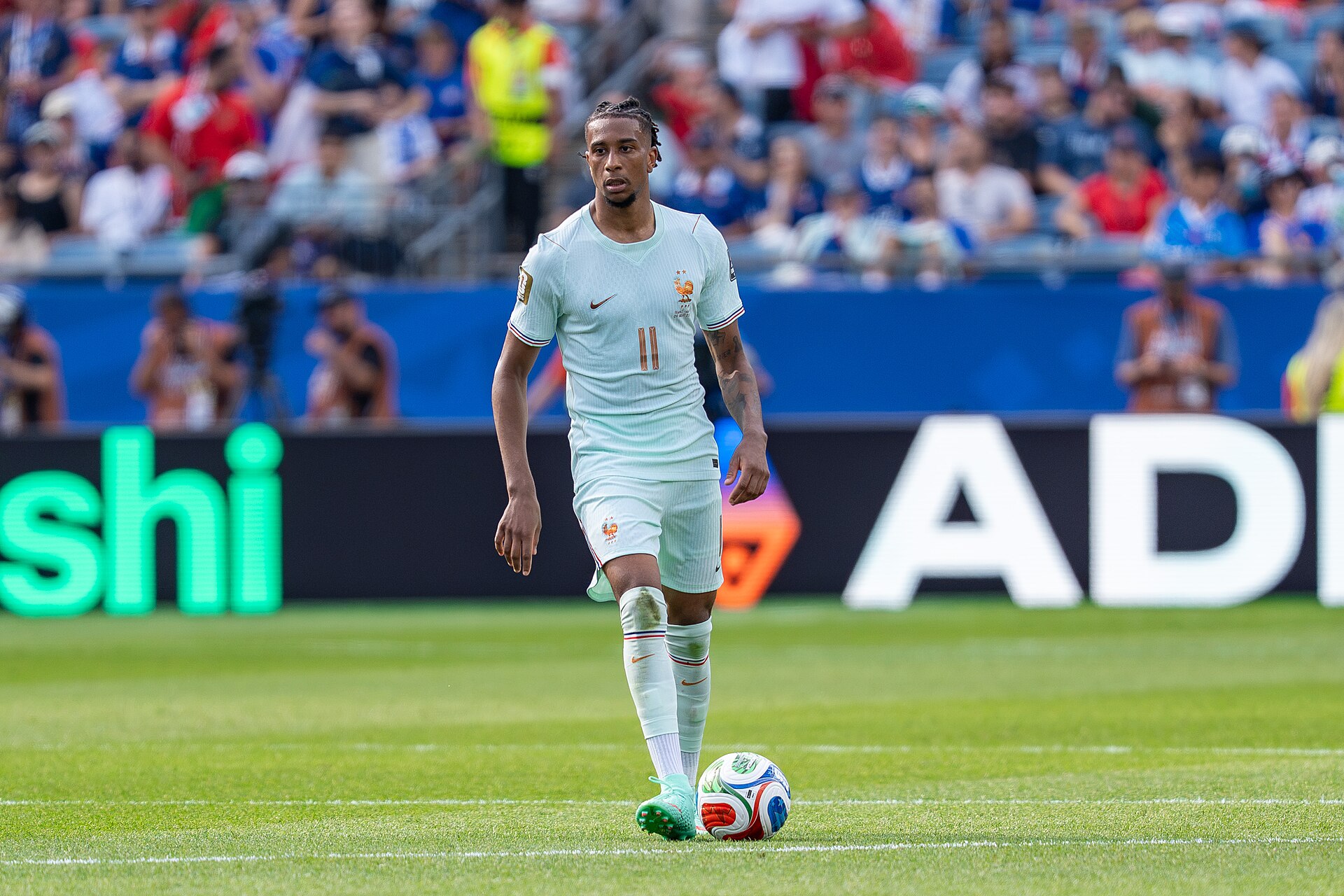 Michael Olise during France v Morocco at the 2026 FIFA World Cup