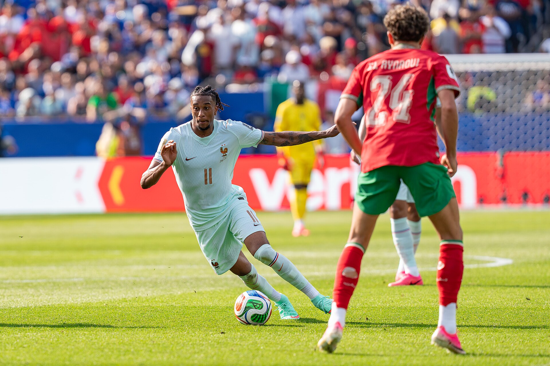 Michael Olise during France v Morocco at the 2026 FIFA World Cup