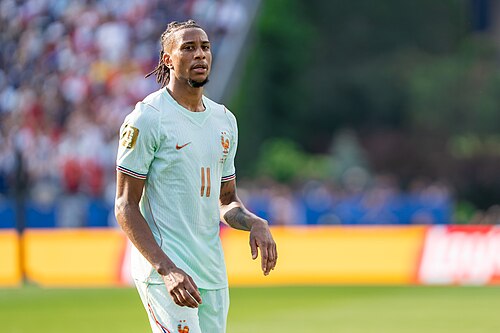 Michael Olise during France v Morocco at the 2026 FIFA World Cup