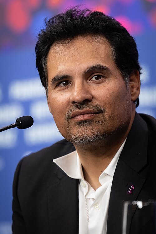 Actor Michael Peña at the press conference for the film Good Luck, Have Fun, Don't Die at the 2026 Berlin International Film Festival