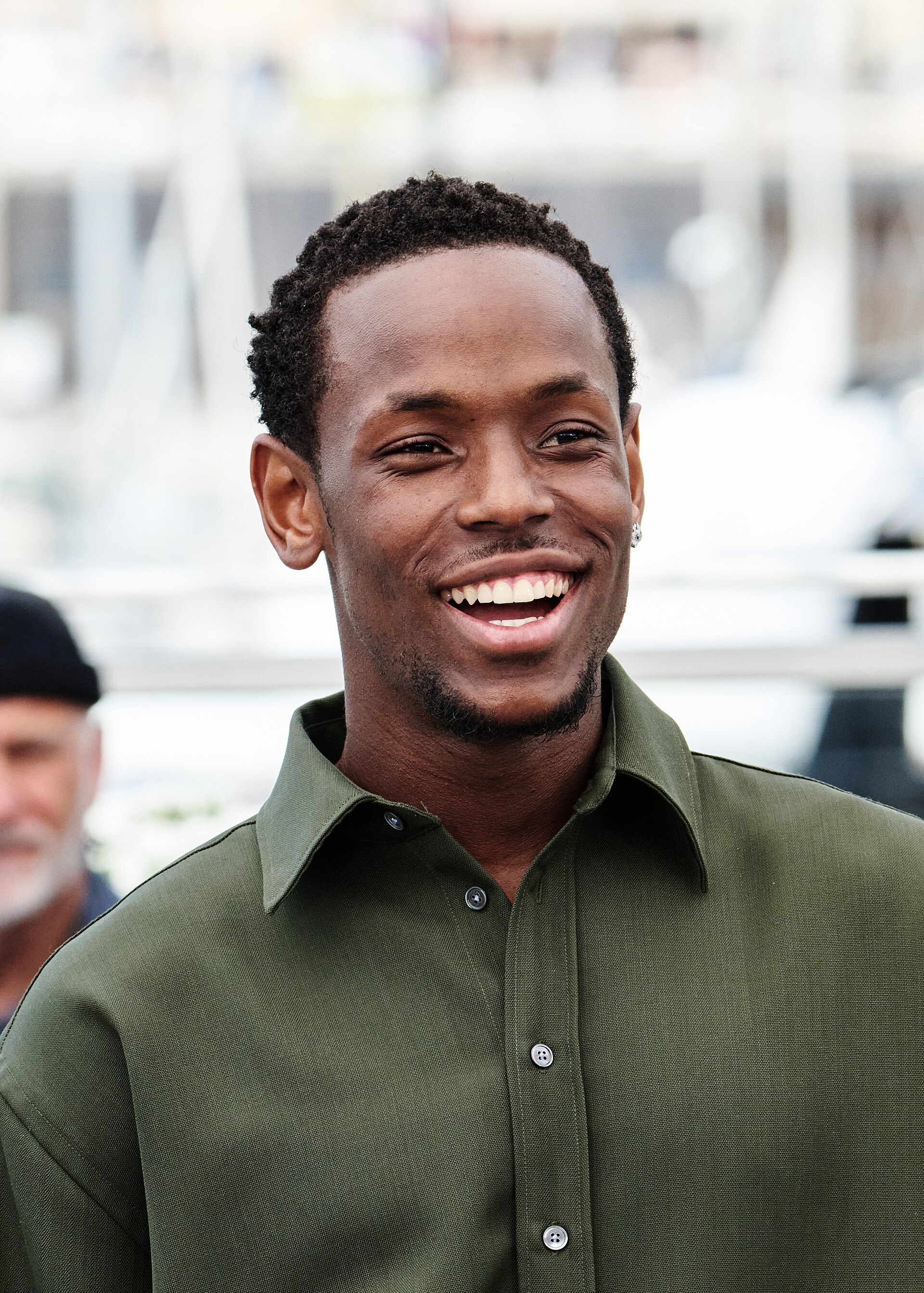 Micheal Ward at a photocall for the film "Eddington" during the 2025 Cannes Film Festival