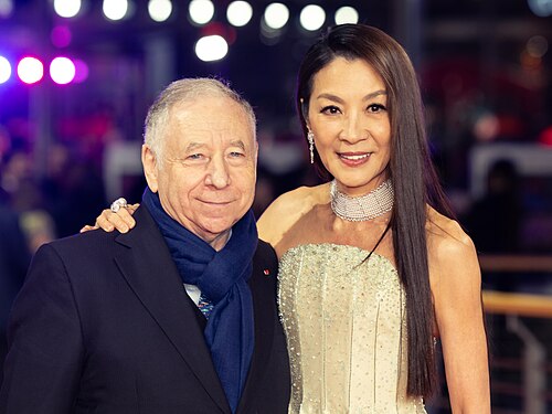 Motor sport executive Jean Todt and actress Michelle Yeoh at the 2026 Berlin International Film Festival