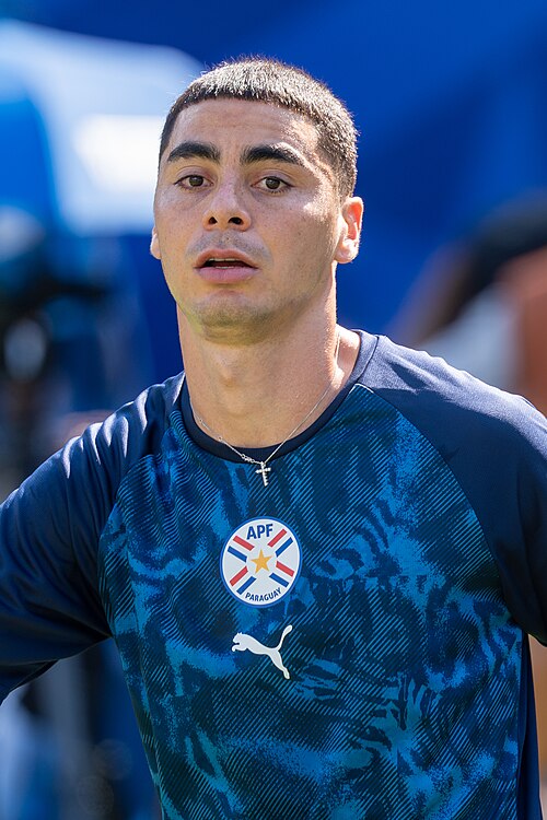 Miguel Almiron during France v Paraguay at the 2026 FIFA World Cup