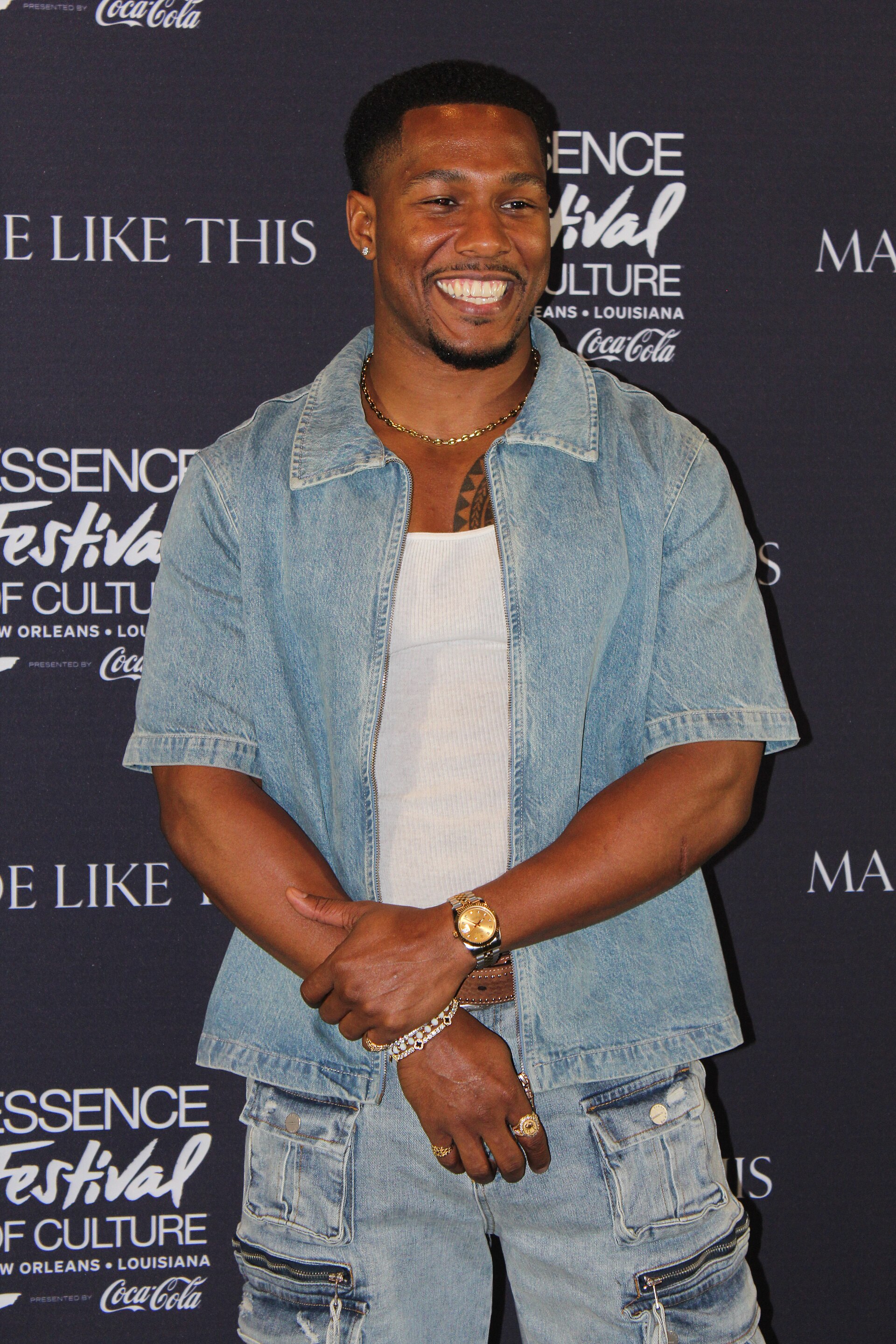 Mike Merrill at the Essence Festival of Culture 2025 in New Orleans, Louisiana in July 2025.