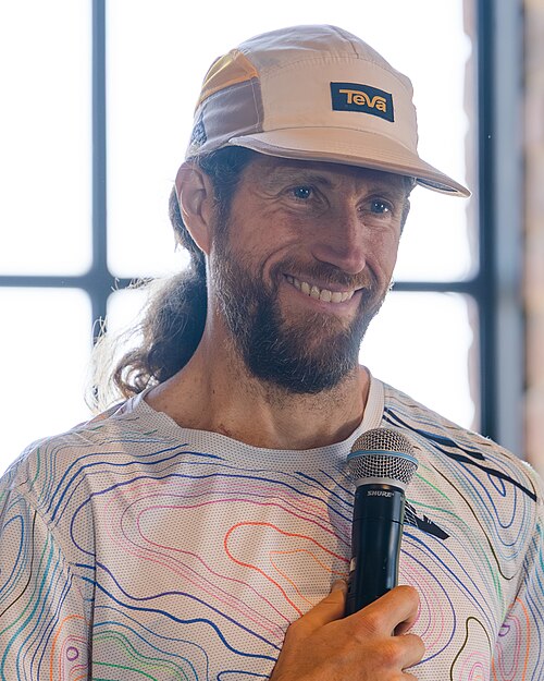 Michael Wardian, marathoner and ultra-marathoner speaking at Dominion Energy Riverrock on May, 16, 2026