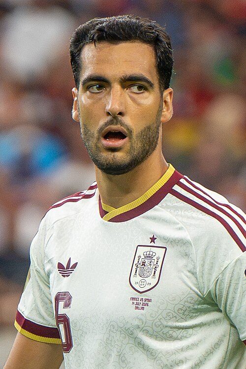 Mikel Merino during France v Spain at the 2026 FIFA World Cup
