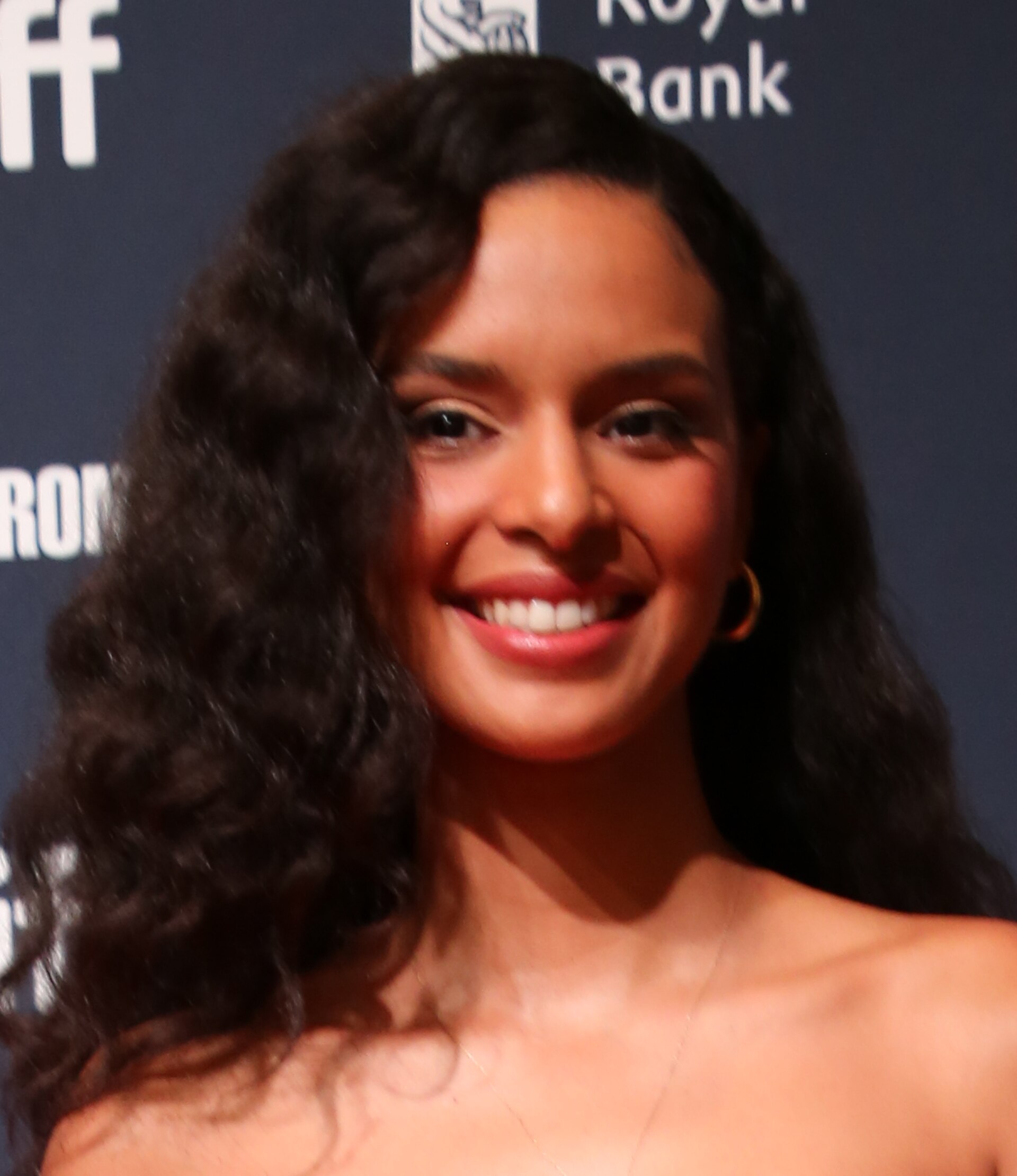 Milcania Diaz-Rojas, actor, at the 2024 Toronto International Film Festival (TIFF) for the movie 40 Acres.