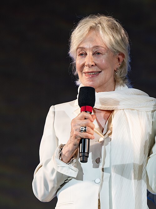 Milena Canonero accepts The Vision Award at the Locarno Film Festival, Switzerland, 10 August 2025