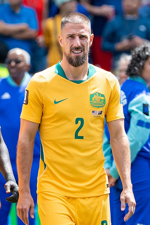 Milos Degenek during United States v Australia on 19 June 2026 at the 2026 FIFA World Cup