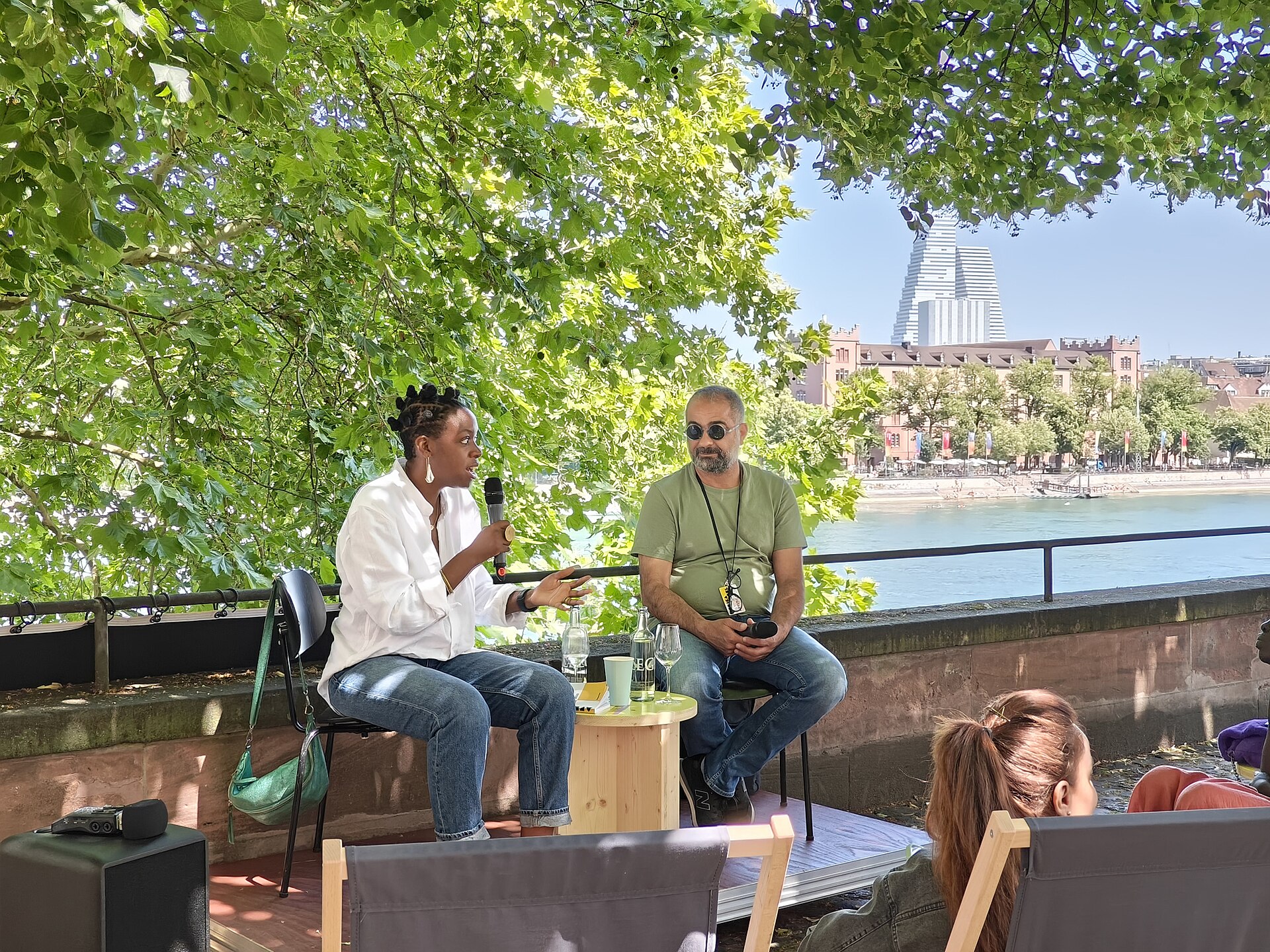 Mohamed Ghassan Fadhel giving a talk at Africa Basel 2025 in Basel, Switzerland in June 2025