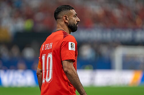 Mohamed Salah during Argentina v Egypt at the 2026 FIFA World Cup