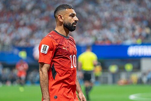 Mohamed Salah during Argentina v Egypt at the 2026 FIFA World Cup
