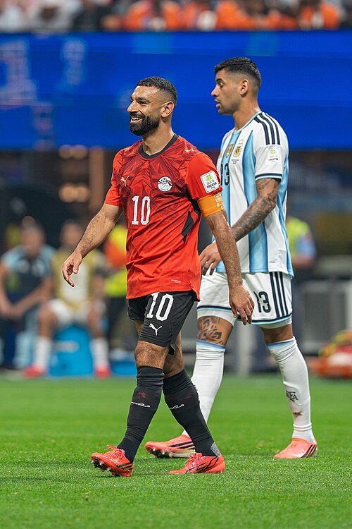 Mohamed Salah during Argentina v Egypt at the 2026 FIFA World Cup