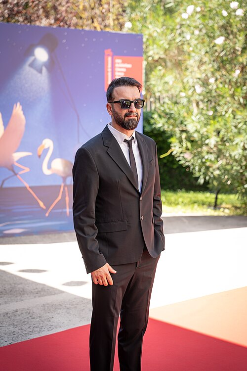 Mohsen Gharaei at the premiere for Moragheb at Venice Film Festival 2026.
