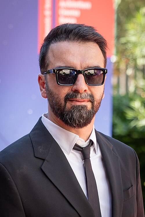 Mohsen Gharaei at the premiere for Moragheb at Venice Film Festival 2026.