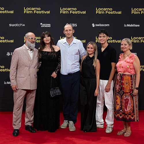 Monica Bellucci, Giovanni Tortorici and Giona A. Nazzaro Artistic Director on the red carpet at the 79th Locarno Film Festival 2026