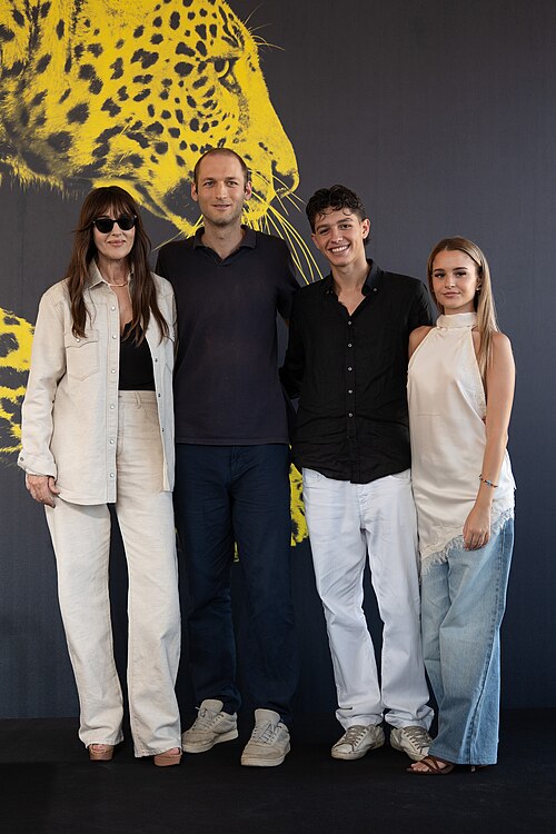 Monica Bellucci, Giovanni Tortorici, Salvatore Gallina and Rachele Testagrossa at a Q&A during the 79th Locarno Film Festival 2026