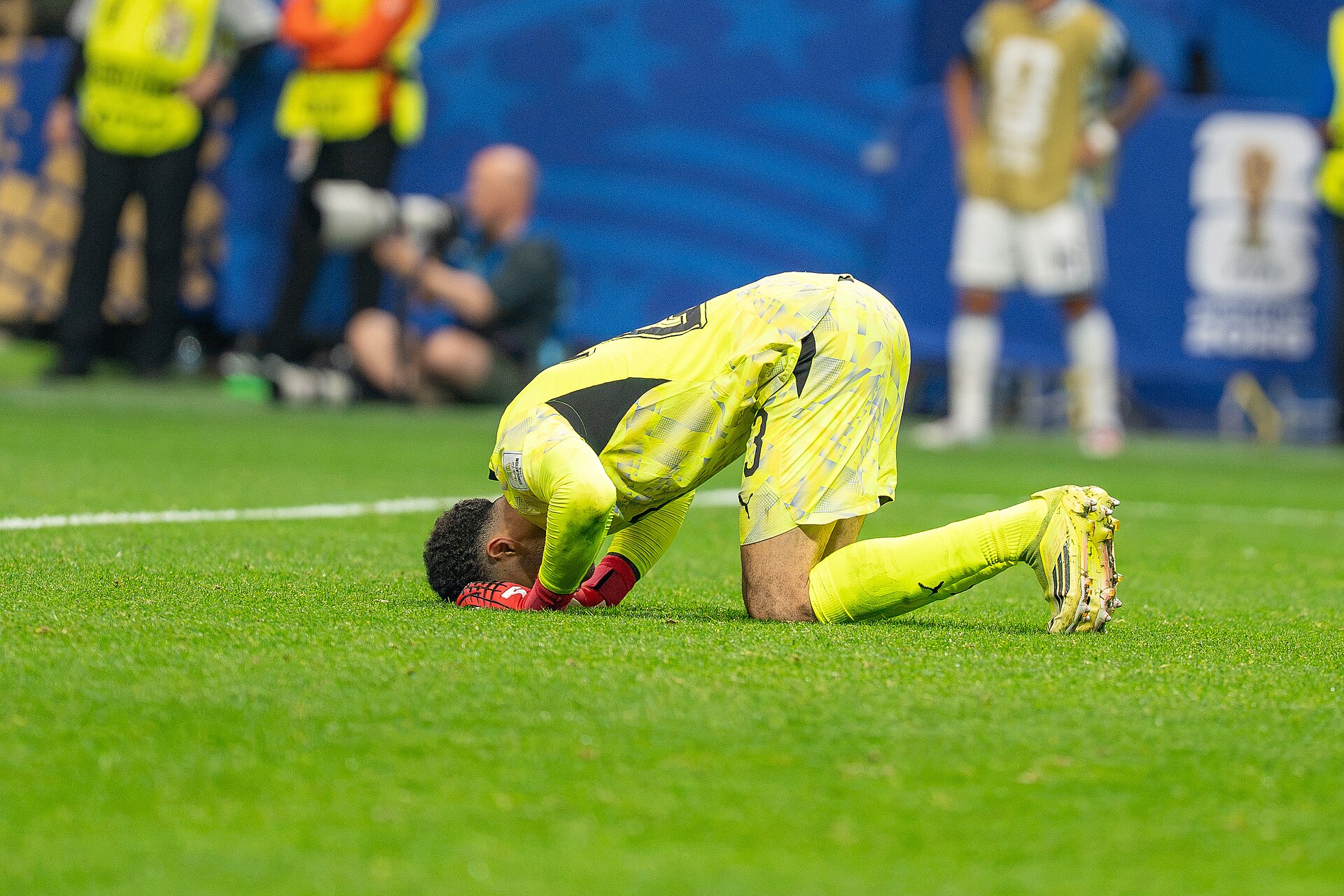 Mostafa Shobeir during Argentina v Egypt at the 2026 FIFA World Cup