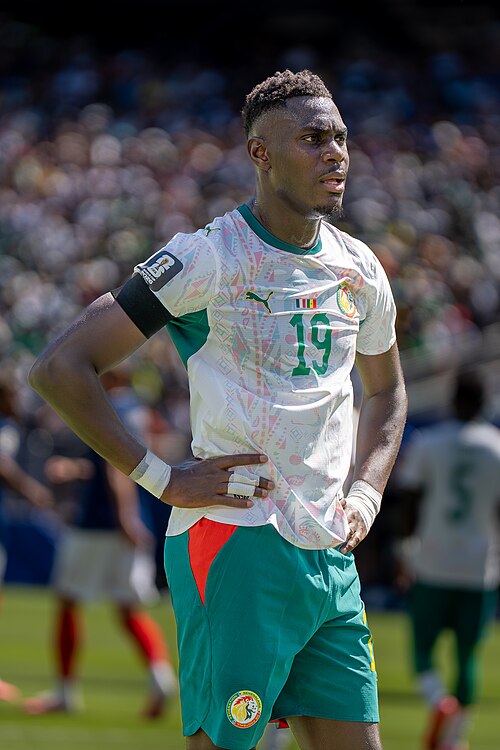 Moussa Niakhate during France v Senegal on 16 June 2026 at the 2026 FIFA World Cup at NY/NJ Stadium in East Rutherford, NJ