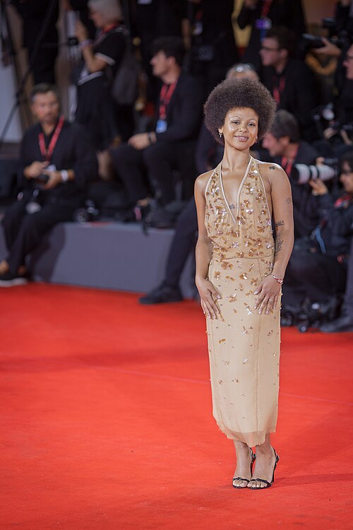 Myha'la Herrold, actress, at 82nd Venice International Film Festival in Venice, Italy for the film Dead Man's Wire.