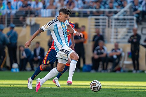 Nahuel Molina during Argentina vs Spain at the 2026 FIFA World Cup Final