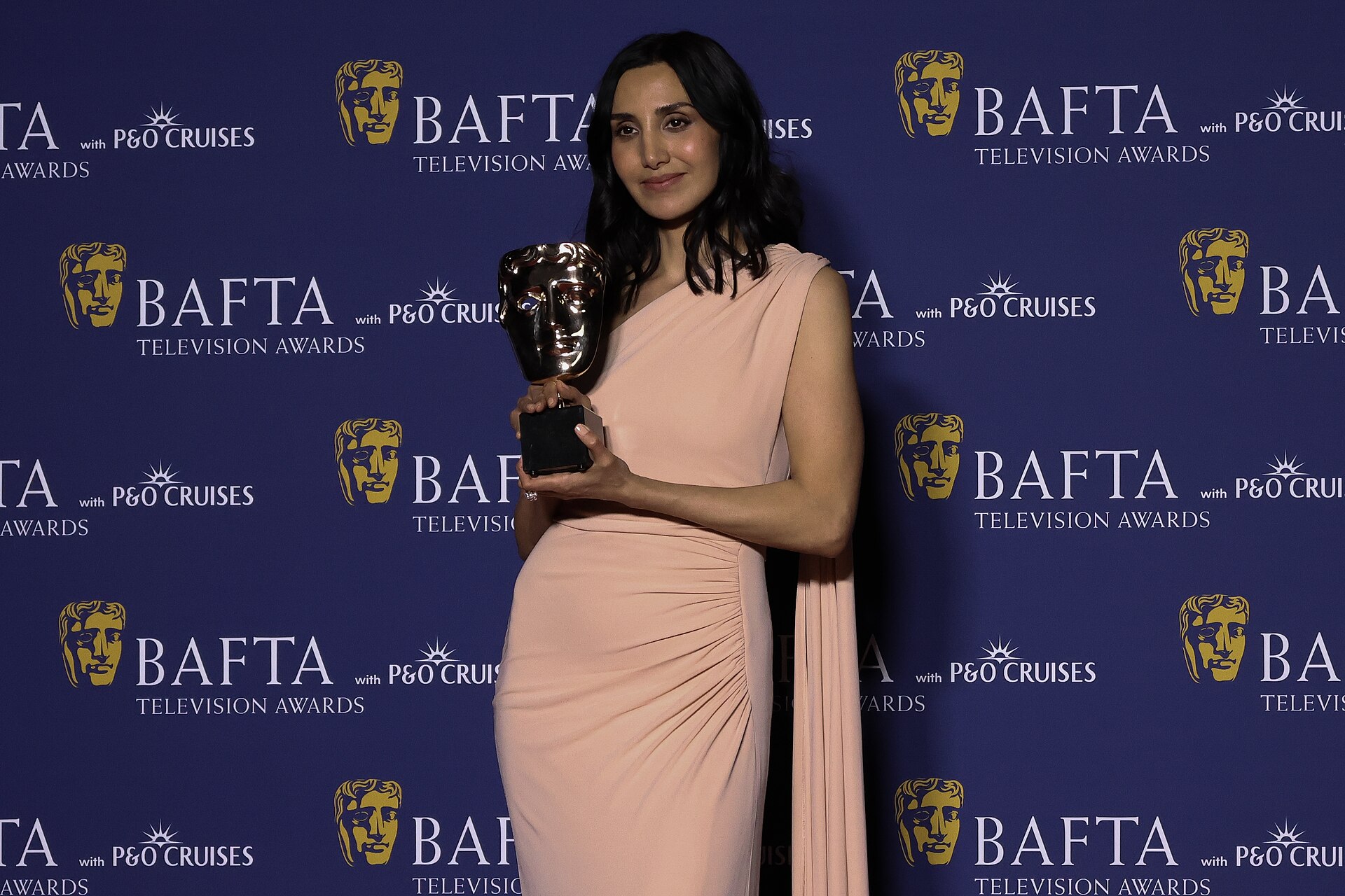Narges Rashidi winning Lead Actress at BAFTA TV Awards May 26