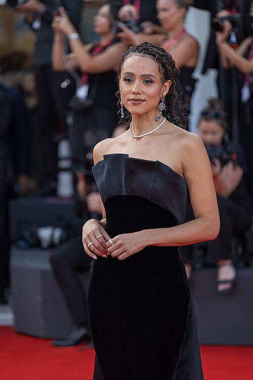 Nathalie Emmanuel, , at 82nd Venice International Film Festival in Venice, Italy.