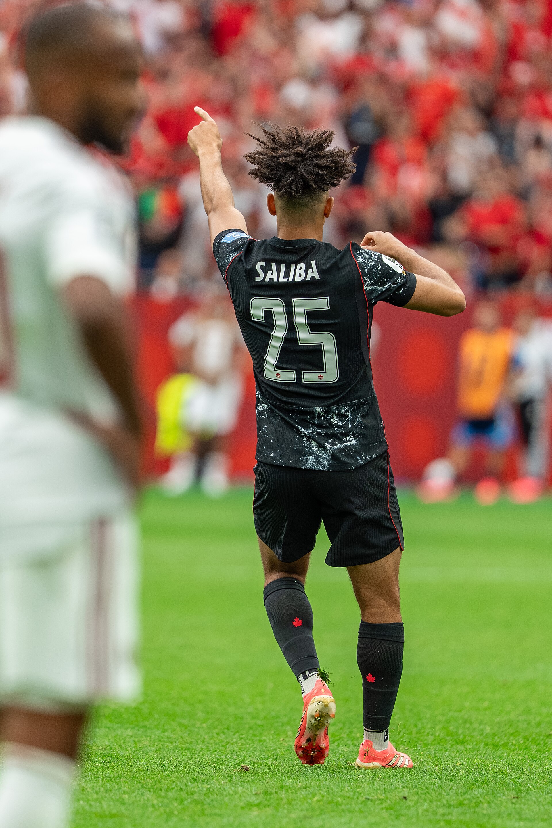 Nathan Saliba during Canada v Qatar on 18 June 2026 at the 2026 FIFA World Cup
