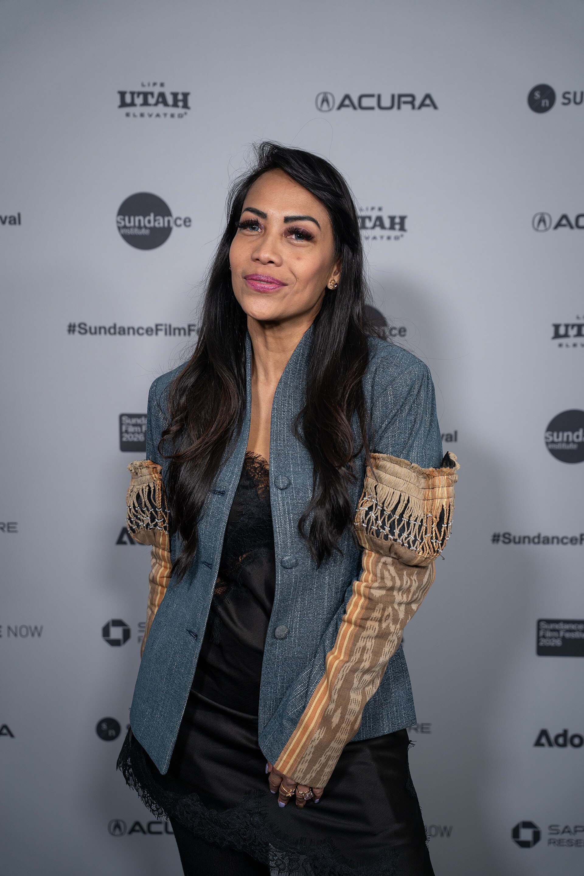 Nazira Noer at the premiere for Levitating (Para Perasuk) at Sundance Film Festival 2026.