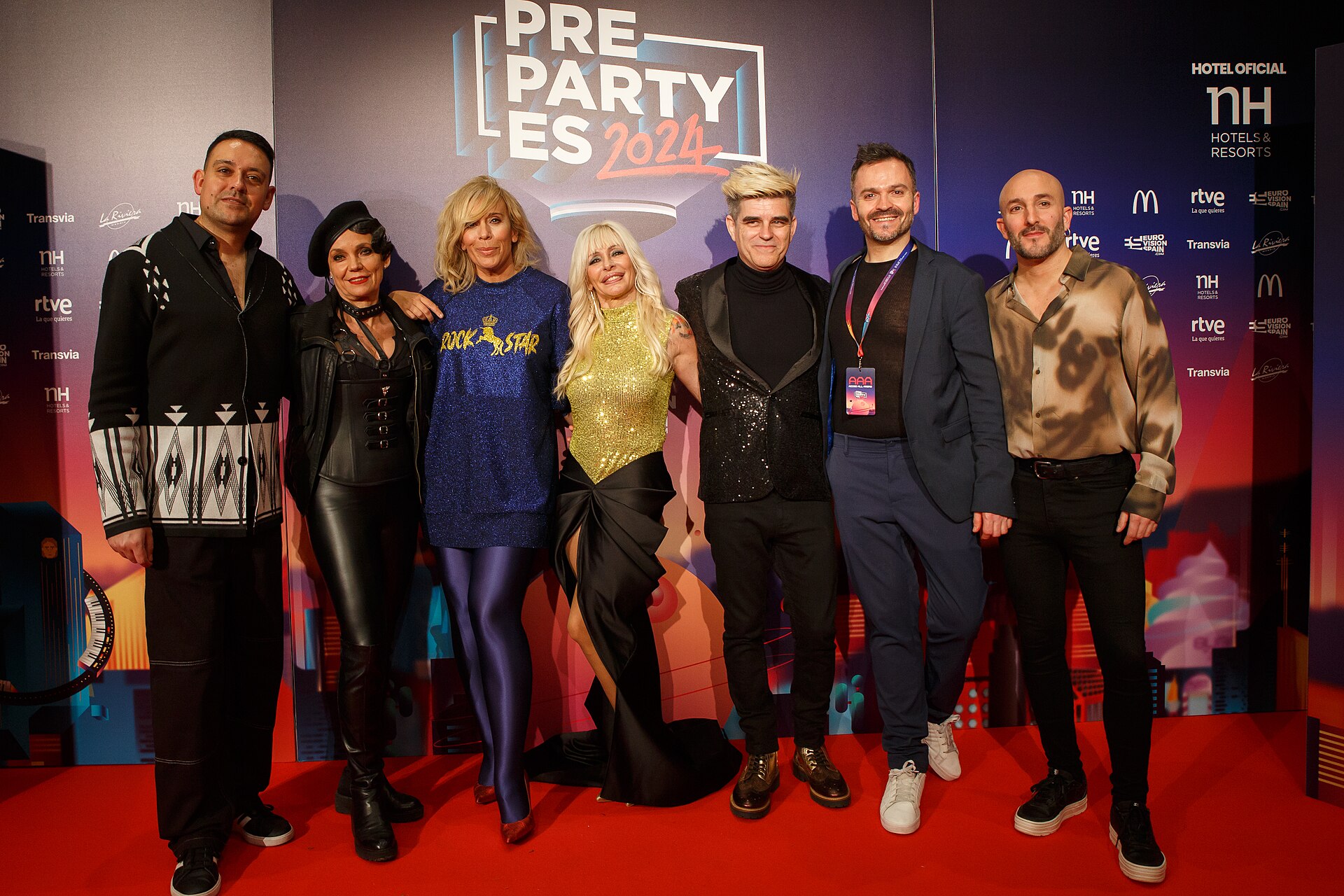 Nebulossa, Spanish's representative at the Eurovision Song Contest 2024, during the Preparty organized by Eurovision Spain at the Sala la Riviera