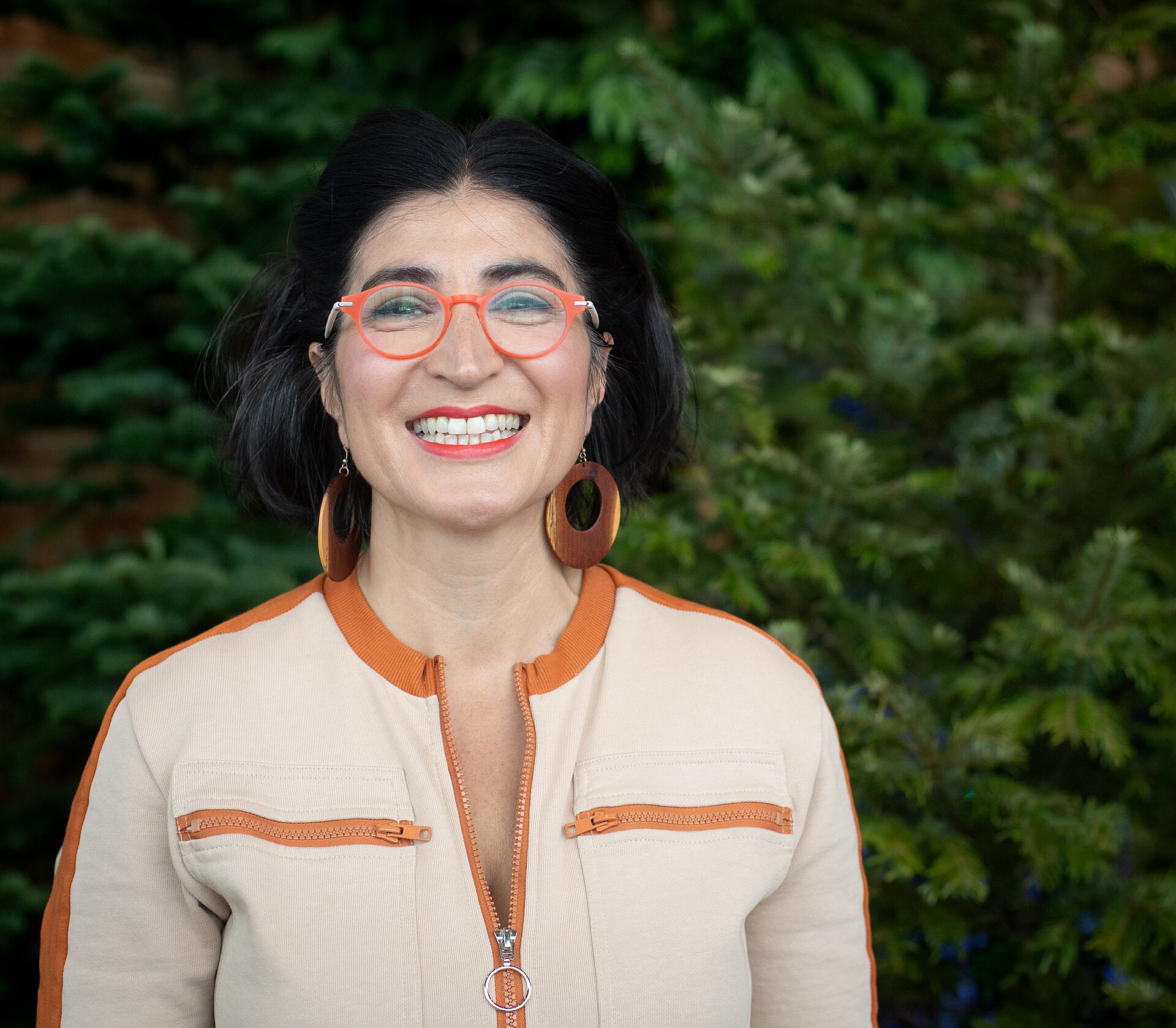 Negin Farsad, comedian, actress, writer, and filmmaker, at TED 2025 in Vancouver, Canada