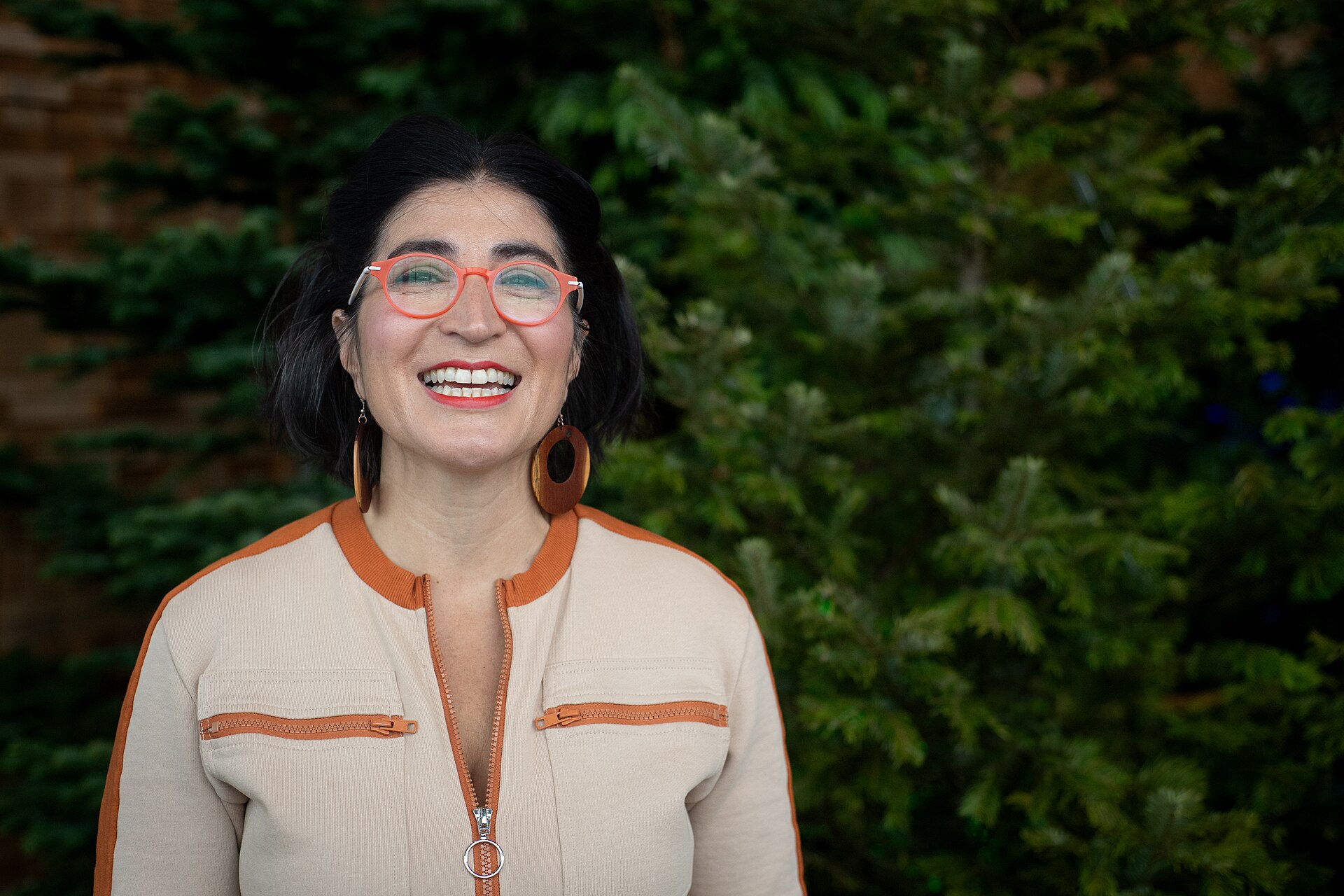 Negin Farsad, comedian, actress, writer, and filmmaker, at TED 2025 in Vancouver, Canada