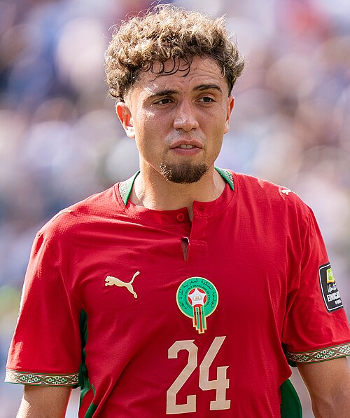 Neil El Aynaoui during France v Morocco at the 2026 FIFA World Cup