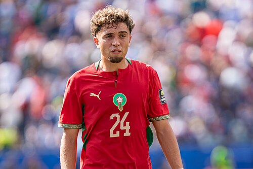 Neil El Aynaoui during France v Morocco at the 2026 FIFA World Cup
