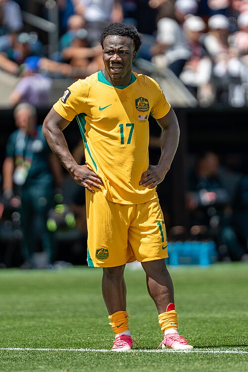 Nestory Irankunda during United States v Australia on 19 June 2026 at the 2026 FIFA World Cup