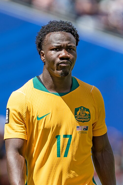 Nestory Irankunda during United States v Australia on 19 June 2026 at the 2026 FIFA World Cup