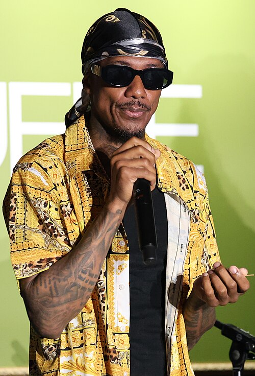 Nick Cannon and Courtney Bee at the Suede stage at Essence Fest 2025